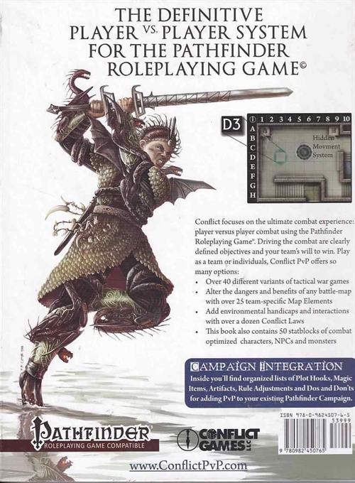 Pathfinder - Conflict PvP - Tactics and Teams - Player vs Player (Mangler kort) (B Grade) (Genbrug)